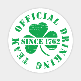 St Patricks Day Official Drinking Team Magnet